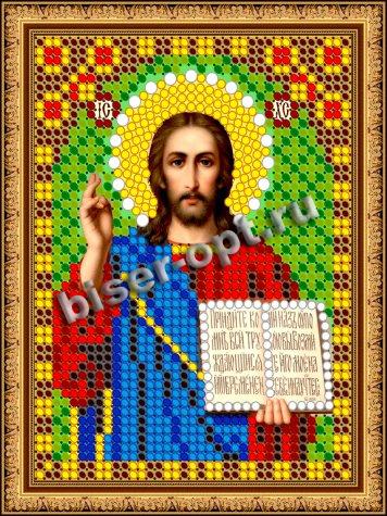 «Светлица» рисунок на ткани для вышивания бисером 363ЛМ «Иисус» 7,5*10см (1шт) цвет:363ЛМ