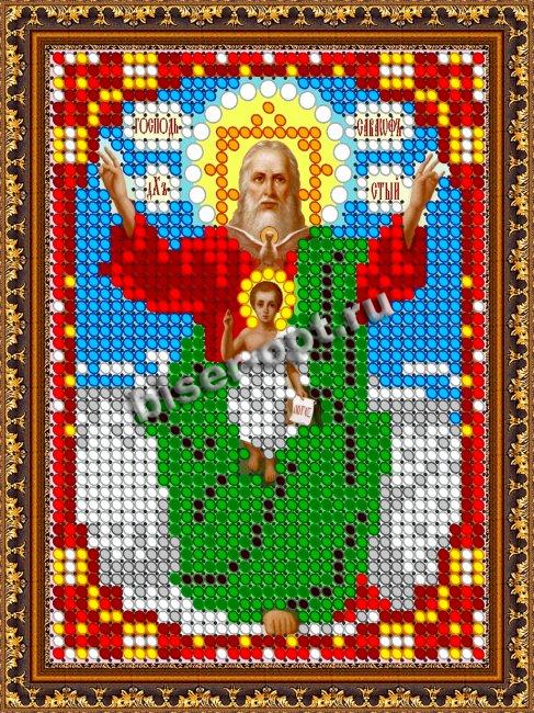 «Светлица» рисунок на ткани для вышивания бисером 841ЛМ «Господь Саваоф» 7,5*10см (1шт) цвет:841ЛМ