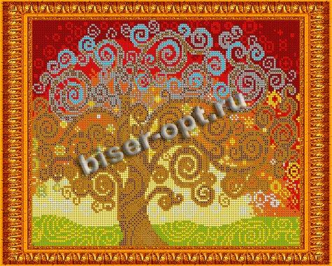«Светлица» набор для вышивания бисером №468П «Дерево счастья» бисер Чехия 30*24см (1шт) цвет:468П