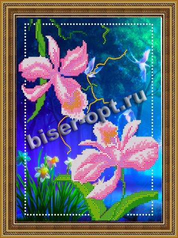 «Светлица» рисунок на ткани для вышивания бисером К-004 «Аромат цветов» 23,1*31,1см (1шт) цвет:К-004
