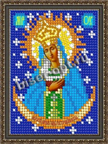 «Диамант» набор на атласе со стразами ДЛМ-419 «Прсв. Богородица Остробрамская» 9,2*12см (1шт) цвет:ДЛМ-419
