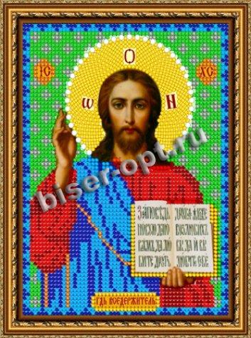 «Диамант» схема на атласе с клеевым покрытием для алмазной вышивки ДМ-363 «Иисус» 15,5*20,5см (1шт) цвет:ДМ-363