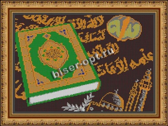 «Диамант» набор на атласе со стразами ДК-419П «Коран» 38*30см (1шт) цвет:ДК-419П