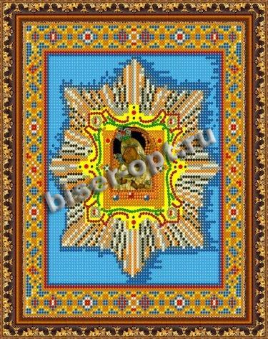 «Светлица» рисунок на ткани для вышивания бисером 404Р «Почаевская Божия Матерь» 19*24см (1шт) цвет:404Р