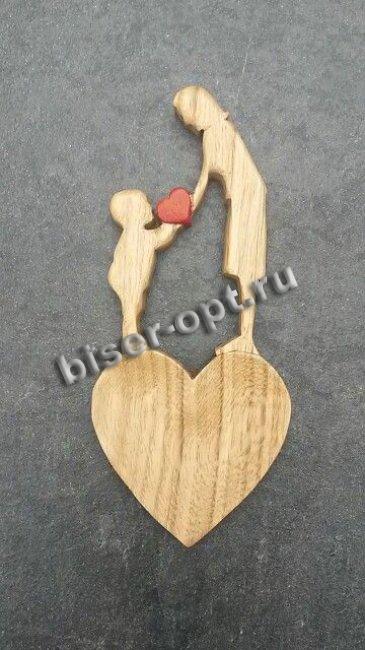 Добрый мастер деревянная заготовка для декупажа №17837 "Материнство" 5*11,5см (1шт) цвет:дерево