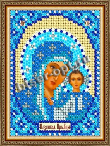 «Диамант» набор на атласе со стразами ДЛМ-320 «Прсв. Богородица Казанская » 9,2*12см (1шт) цвет:ДЛМ-320