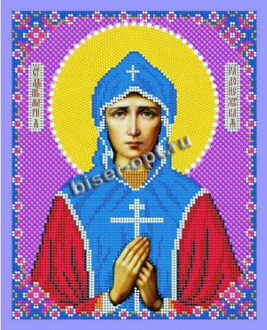 «Светлица» набор для вышивания бисером 8662 «Св. Мария Радонежская» бисер Чехия 19*24см (1шт) цвет:8662