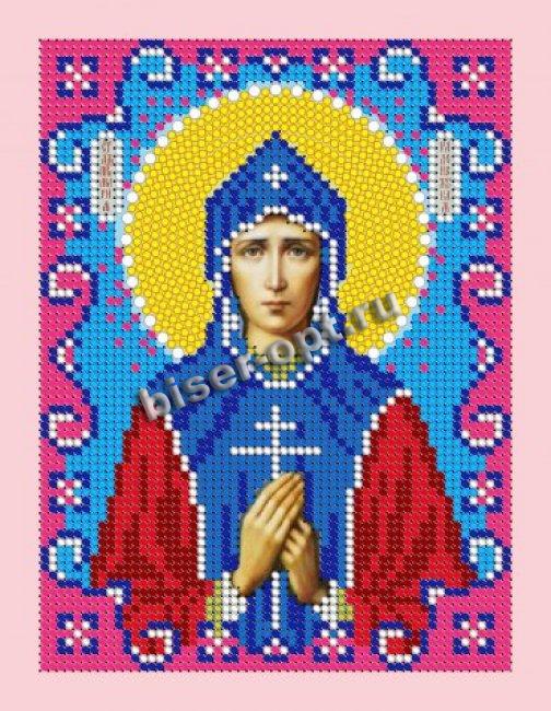 «Светлица» набор для вышивания бисером 8662М «Св. Мария Радонежская» бисер Чехия 12*16см (1шт) цвет:8662М
