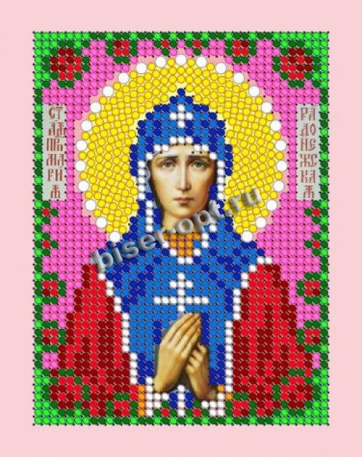 «Светлица» набор для вышивания бисером 8662ЛМ «Св. Мария Радонежская» бисер Чехия 7,5*10см (1шт) цвет:8662ЛМ