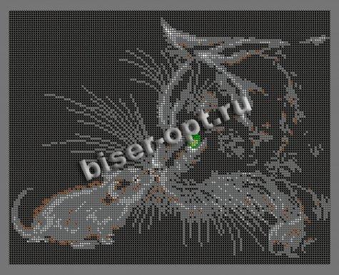 «Диамант» набор со стразами  ДВЛ-100П «Кошки мышки» 38*30см (1шт) цвет:ДВЛ-100П