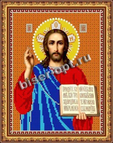 «Светлица» рисунок на ткани для вышивания бисером 363-КФ «Иисус» 19*24см (1шт) цвет:363-КФ