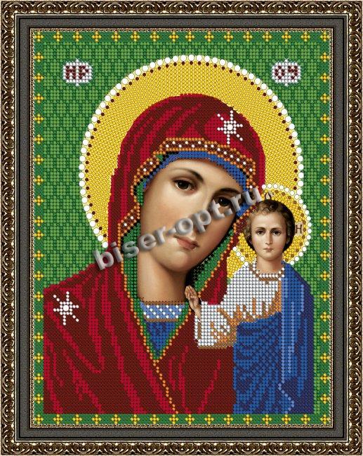 «Светлица» рисунок на ткани для вышивания бисером 319 «Прсв.Богородица Казанская» 19*24см (1шт) цвет:319
