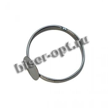 Основа для колец FS2052 регулируемая min 19мм с площадкой (1000шт) цвет:серебро