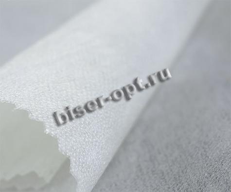 Флизелин клеевой точечный SD76630 плотность 40г/кв.м 100% ПЭ (0,9*1м) цвет:белый