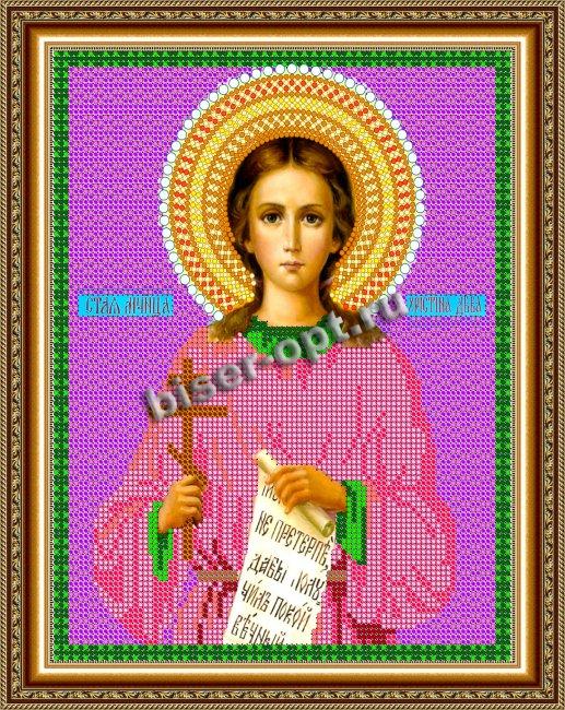 «Светлица» рисунок на ткани для вышивания бисером 724 «Св.Мца Кристина» 19*24см (1шт) цвет:724