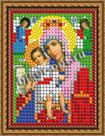 «Светлица» рисунок на ткани для вышивания бисером 309Л «Прсв. Богородица Достойно Есть» 6*7,5см (5шт) цвет:309Л