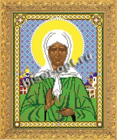 «Светлица» рисунок на канве для вышивания крестом М001 «Св. Матрона Московская» 15,8*21см (1шт) цвет:М001