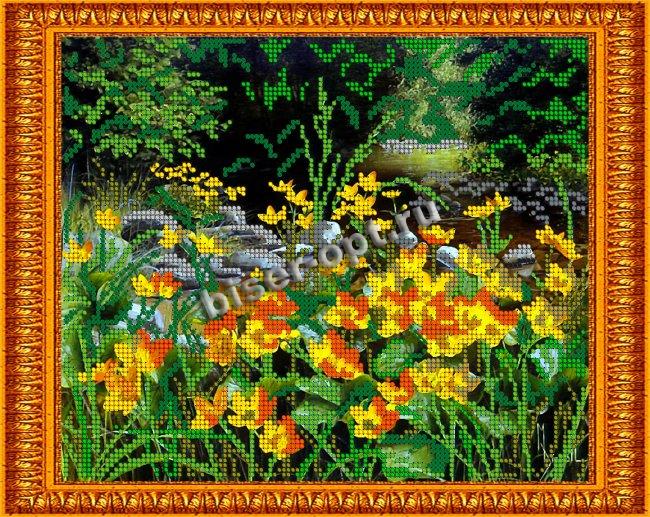 «Светлица» набор для вышивания бисером №187 «Весенний лес» бисер Чехия 24*19см (1шт) цвет:187