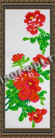 «Светлица» рисунок на канве для вышивания крестом МК-041 «Цветок» 11,2*31,5см (1шт) цвет:МК-041
