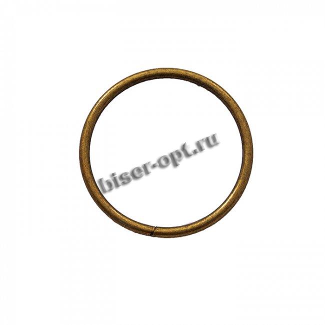 Кольцо металл №8071 сварное 40/46мм (10шт) цвет:оксид
