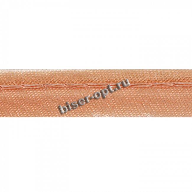 Кант атласный сшивной 10мм (200м) цвет:521-персиковый