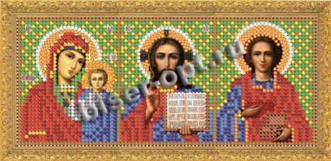 «Светлица» рисунок на ткани для вышивания бисером 103Т триптих «Св. Пантелеймон» 17,5*7,5см (1шт) цвет:103Т
