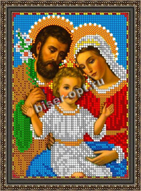 «Светлица» набор для вышивания бисером 8352М «Святое Семейство» бисер Чехия 12*16см (1шт) цвет:8352М