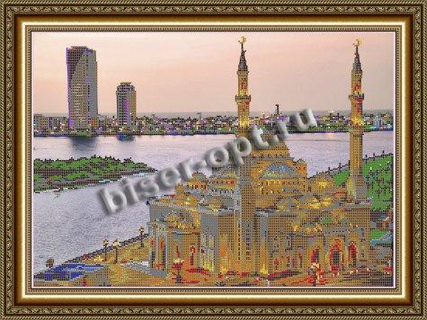 «Светлица» рисунок на ткани для вышивания бисером К-257 «Мечеть» 48*38см (1шт) цвет:К-257
