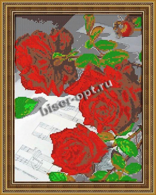 «Светлица» рисунок на ткани для вышивания бисером К-236 «Опиум любви» 24*30см (1шт) цвет:К-236