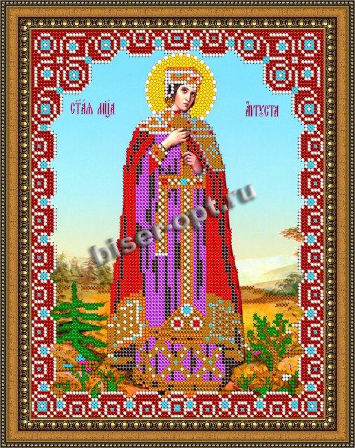 «Светлица» набор для вышивания бисером 8742 «Св. Августина» бисер Чехия 19*24см (1шт) цвет:8742