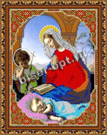 «Светлица» набор для вышивания бисером 8438 «Дева Мария Молится» бисер Чехия 19*24см (1шт) цвет:8438
