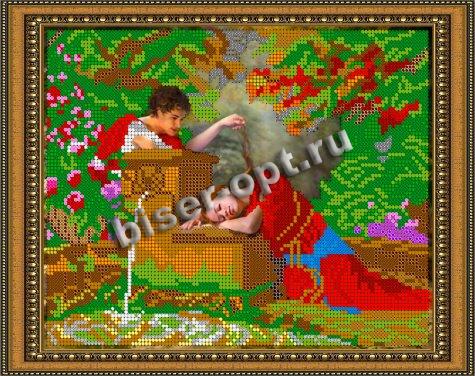 «Светлица» рисунок на ткани для вышивания бисером К-322 «Романтика» 24*19см (1шт) цвет:К-322
