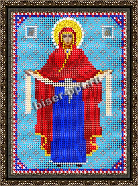 «Светлица» набор для вышивания бисером 8354М «Прсв. Богородица Покрова» бисер Чехия 12*16см (1шт) цвет:8354М