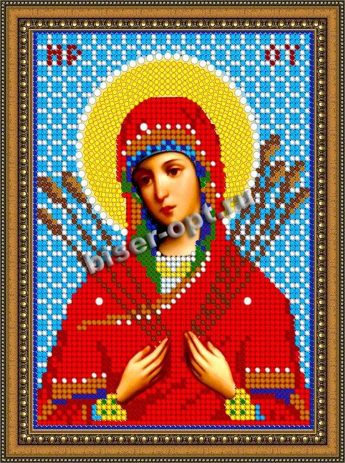 «Диамант» набор со стразами ДМ-414 «Прсв. Богородица Семистрельная» 14,3*19,3см (1шт) цвет:ДМ-414