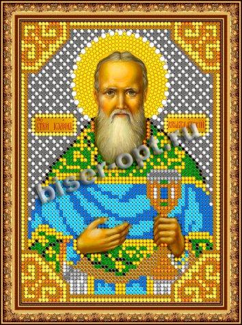 «Светлица» рисунок на ткани для вышивания бисером 834М «Св. Иоанн Кронштадский» 12*16см (1шт) цвет:834М