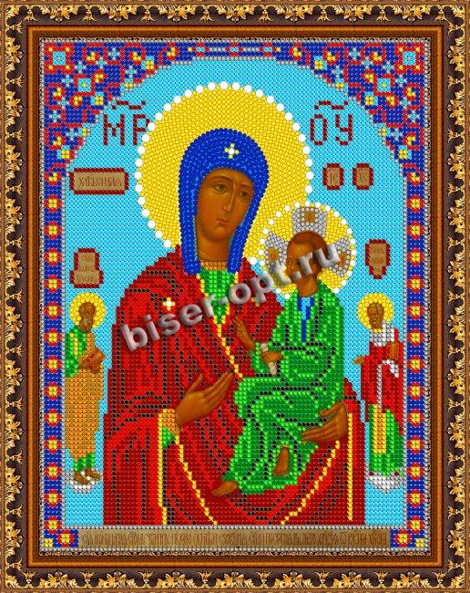 «Светлица» набор для вышивания бисером 8446 «Прсв.Богородица Хлебная» бисер Чехия 19*24см (1шт) цвет:8446