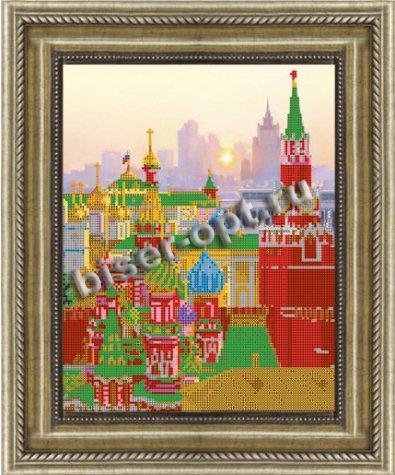 «Светлица» рисунок на ткани для вышивания бисером К-430 «Стена Кремля» 30*24см (1шт) цвет:К-430