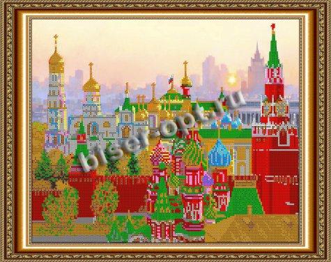 «Светлица» рисунок на ткани для вышивания бисером К-420 «Стены кремля» 38*30см (1шт) цвет:К-420
