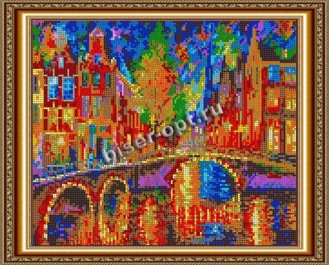«Светлица» набор для вышивания бисером №422П «Амстердам» бисер Чехия 30*24см (1шт) цвет:422П