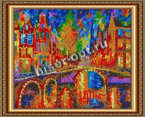 «Светлица» набор для вышивания бисером №422П «Амстердам» бисер Чехия 30*24см (1шт) цвет:422П