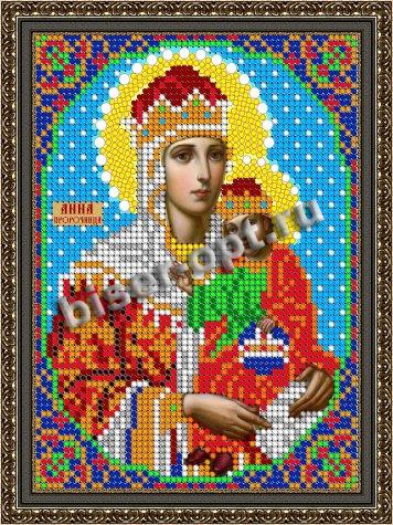 «Светлица» рисунок на ткани для вышивания бисером 687М «Св. Анна Пророчица» 12*16см (1шт) цвет:687М