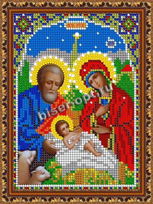 «Светлица» набор для вышивания бисером 8391М «Рождество Христово» бисер Чехия 12*16см (1шт) цвет:8391М