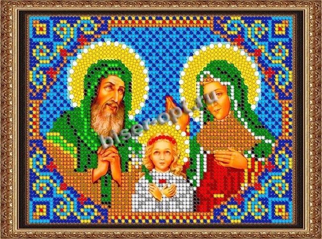 «Светлица» набор для вышивания бисером 8449М «Св. Иоаким и Анна» бисер Чехия 12*16см (1шт) цвет:8449М