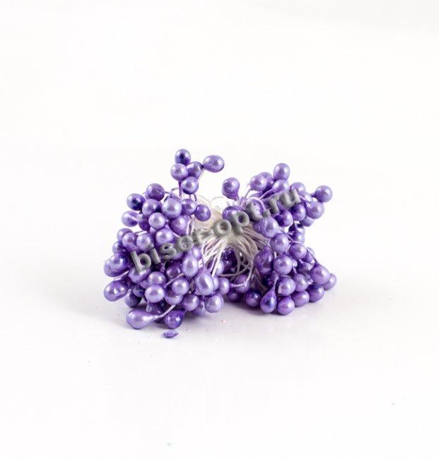 Тычинки большие двусторонние (100шт) цвет:029-фиолетовый