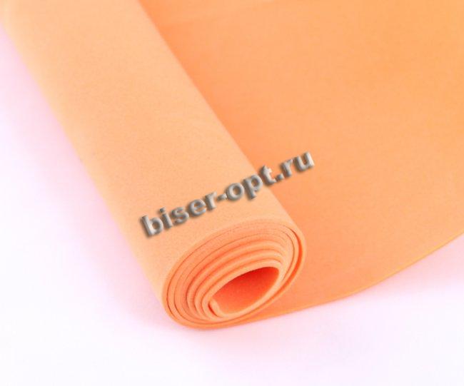 Фоамиран в рулоне 0,7-1мм (50*60см) цвет:006-оранжевый