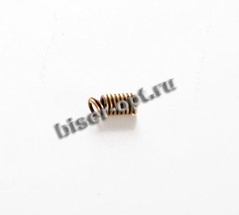 Концевик FS5743 на шнур 6,5*3мм (20шт) цвет:никель