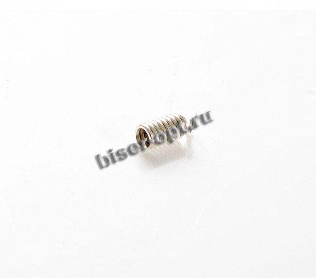 Концевик FS5743 на шнур 6,5*3мм (20шт) цвет:никель