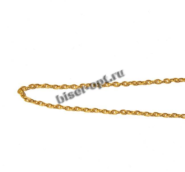 Цепь металл декоративная 11544-5 звено 4*3мм (45-50м) цвет:золото
