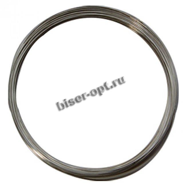 Пружина - основа для колье толщина 0,6мм d 130мм (500гр) цвет:серебро