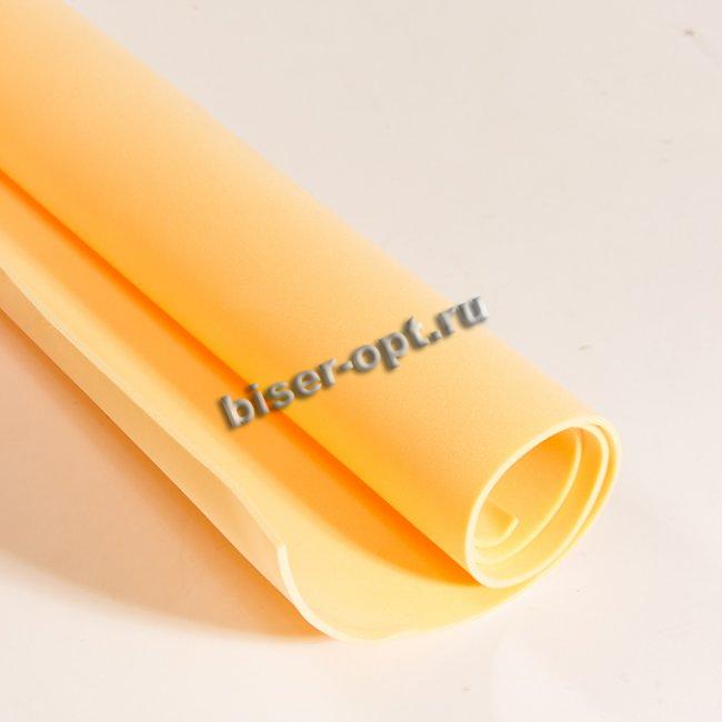 Фоамиран в рулоне 2мм (50*60см) цвет:006-оранжевый